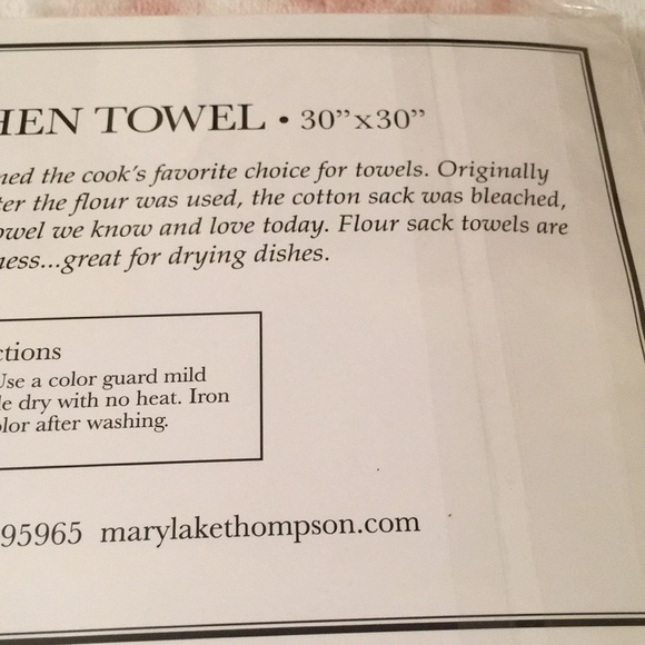 Lavender Bundle Designer Flour Sack Dish Towel NWT - Picture 9 of 12